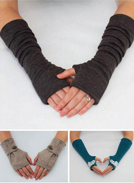 womens fingerless gloves