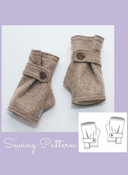 Fingerless Glove Pattern – Women's Sewing Pattern - Gina Renee Designs