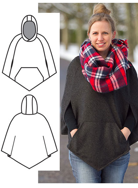 Hooded Cape Pattern Women s Cape Pattern Gina Renee Designs