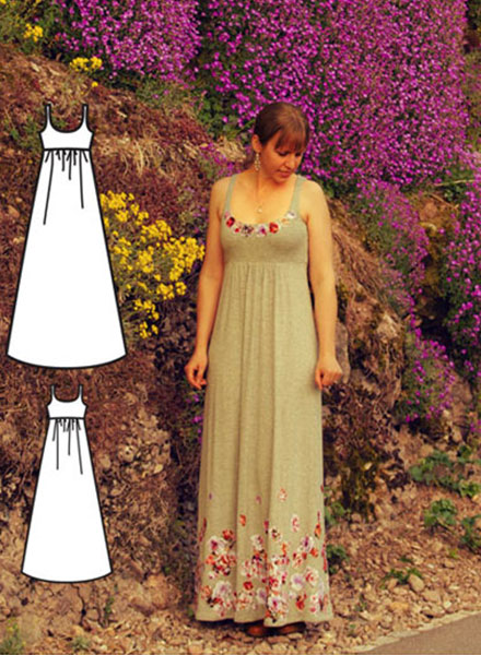 Silk Gown Sewing Pattern PDF S-XL - Etsy