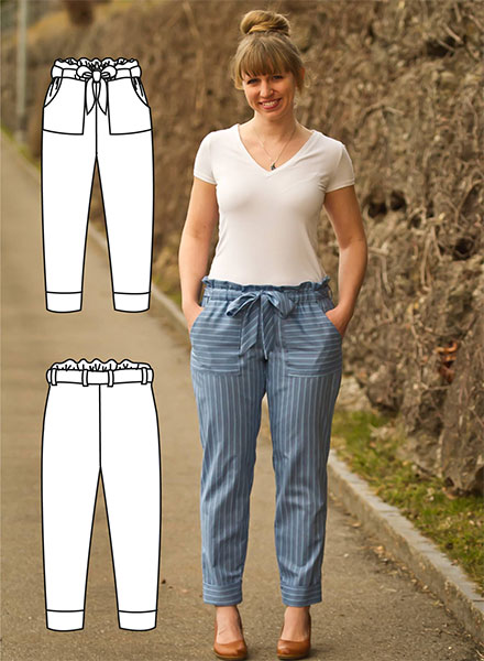 Pants Pattern – Penelope Pants Sewing Pattern - Gina Renee Designs