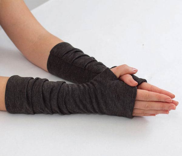 Fingerless Gloves Pattern - Knit Sewing Pattern | Gina Renee Designs